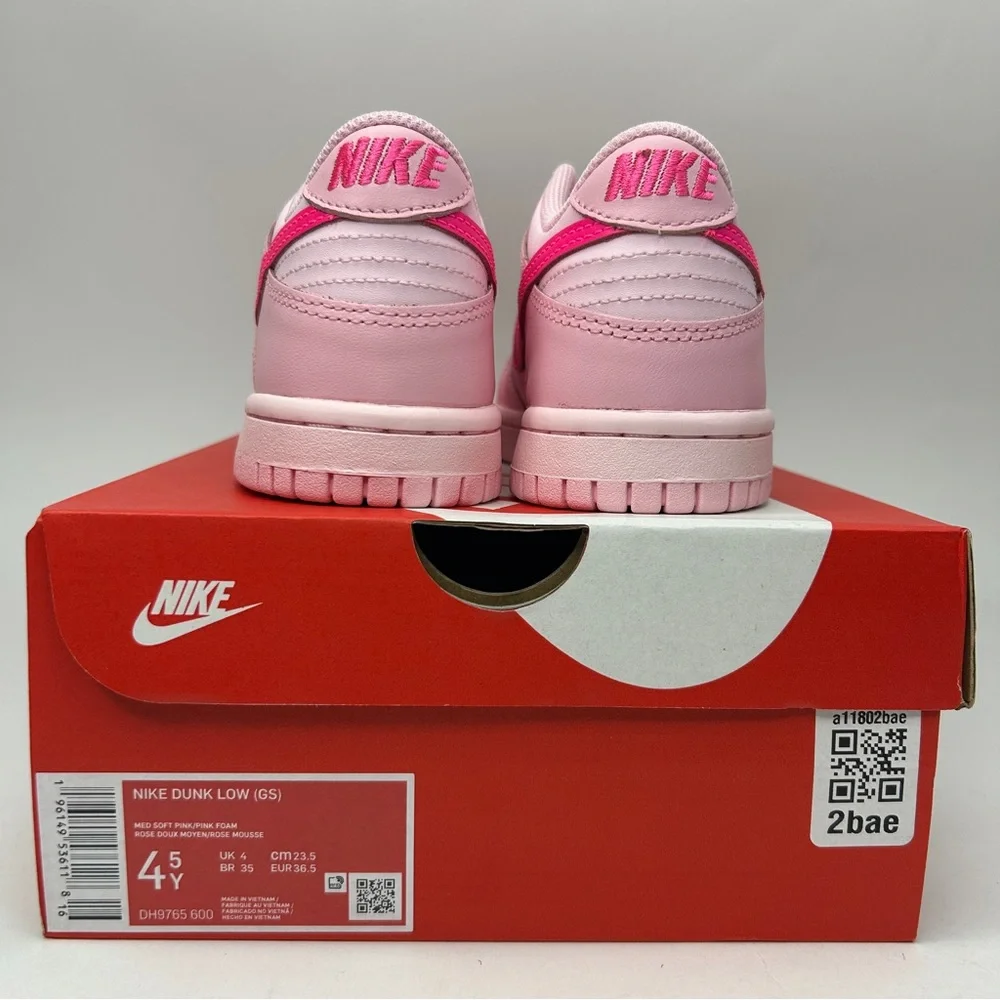 Nike | Shoes | Nike Dunk Low Gs Pink Panthertriple Pink 223 | Poshmark